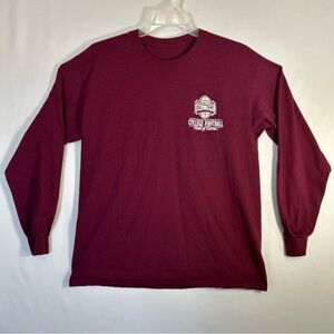 College Football Hall of Fame Maroon Long Sleeve Men's large Shirt